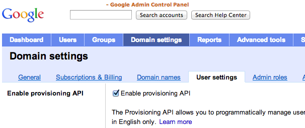 google apps directory sync