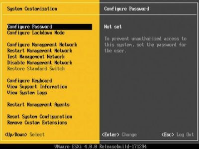 vmware esxi installation
