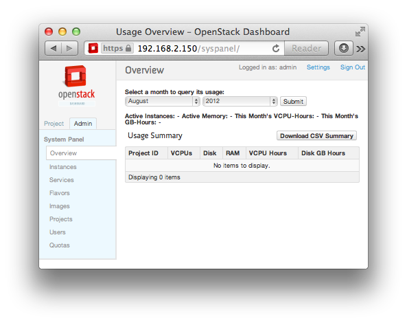 rackspace openstack dashboard